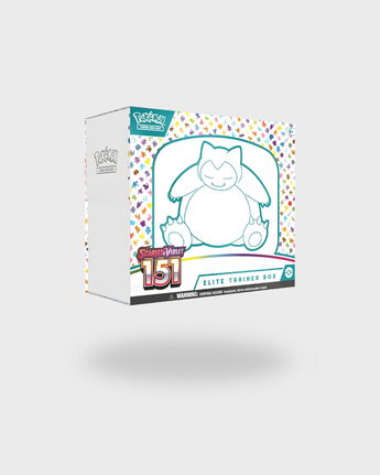 Pokémon TCG Scarlet & Violet—151 Elite Trainer Box en inglés con nueve sobres y promoción de Snorlax