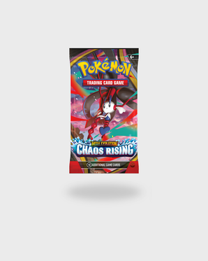 Sobre Chaos Rising en inglés de Pokémon TCG con Mega-Greninja ex